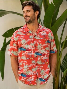 Disney Pixar Cars 3 Reyn Spooner Hawaiian Aloha Shirt XL Rayon Button Up